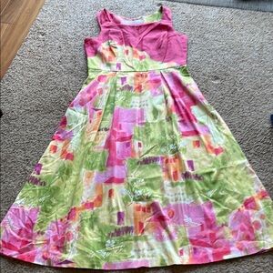 Suttles & Seawinds midi Dress size M - handmade in Nova Scotia!